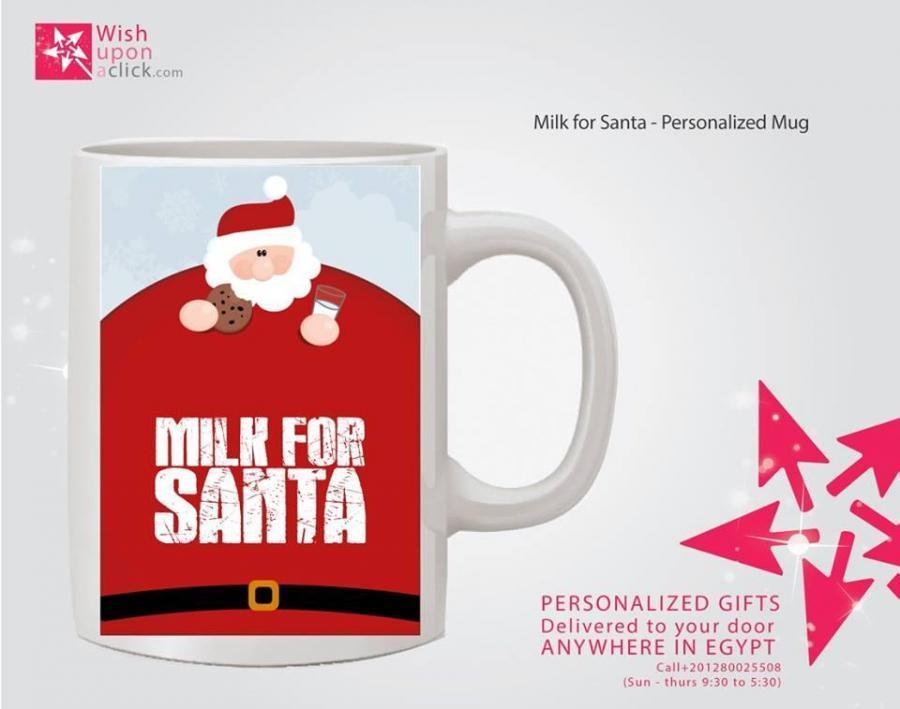 Milk For Santa Personalized Mug