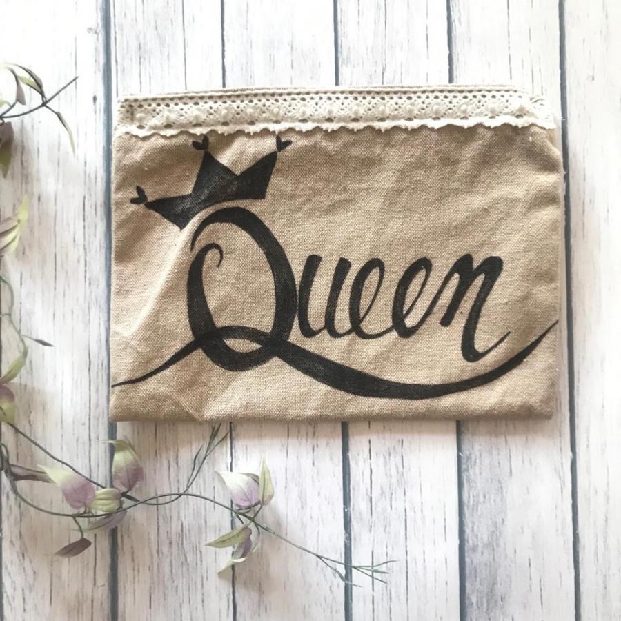 Queen' Fabric Pouch