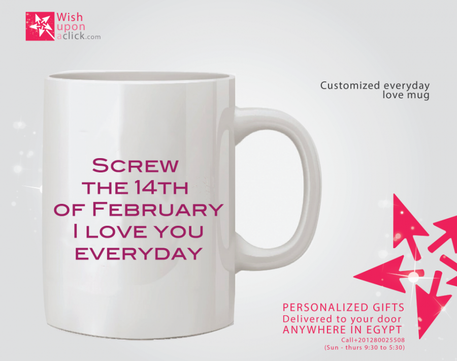 Customized I Love You Everyday Mug