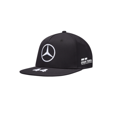 Mercedes-Benz MAPM RP LEWIS DRIVER FLATBRIM CAP, Black