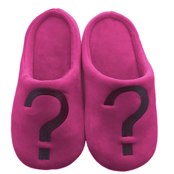Fusia Question Mark Slippers