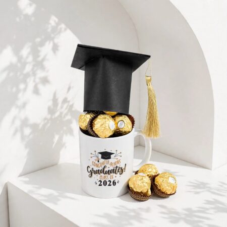 Chocolate Filled Graduation Mug