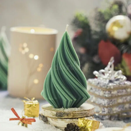 Twisted Christmas Tree Candle