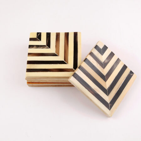 Geometrical Pattern Square Coaster Camel Vone