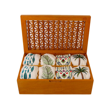 Summer Towels Wooden Box