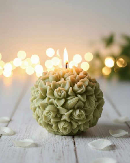 Rose Ball Candle