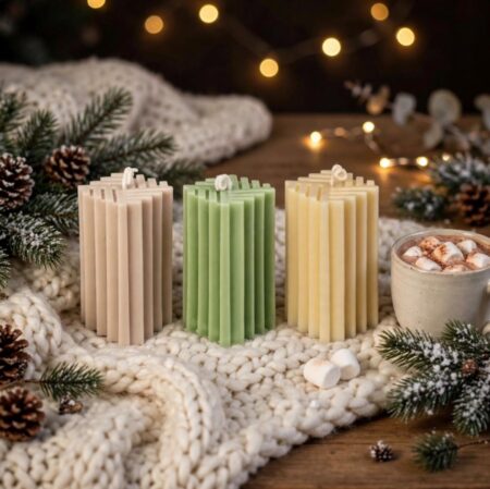 The Grid Pillar Candle Set