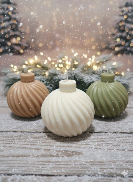 Swirl Ornament Candle Set