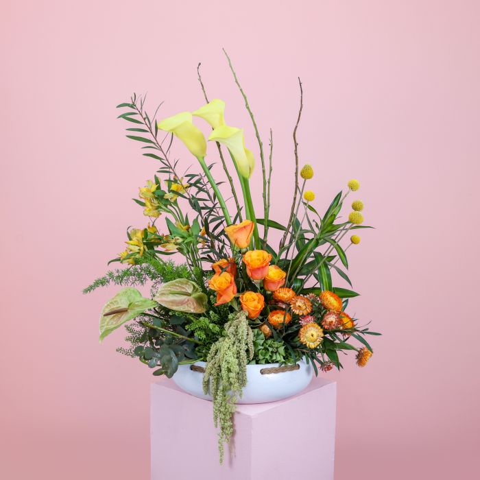 Braided Blooms Flower Pot