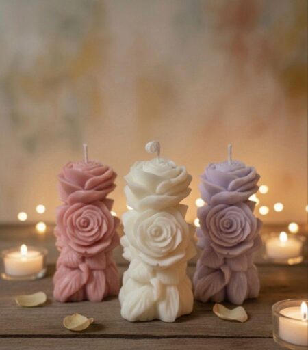 Blooming Rose Candle