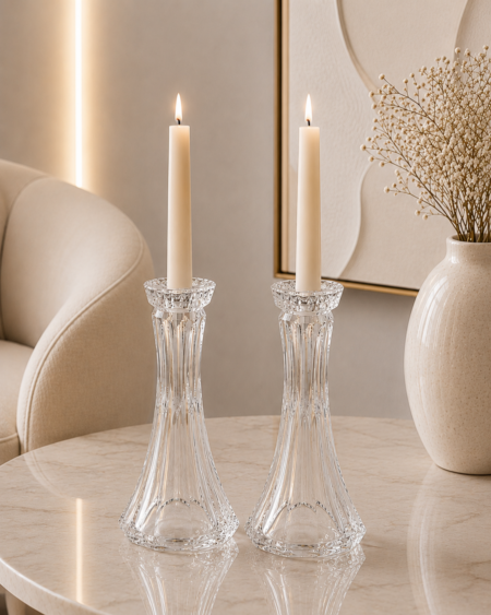 Bohemia Crystalite Candle Holder - Set