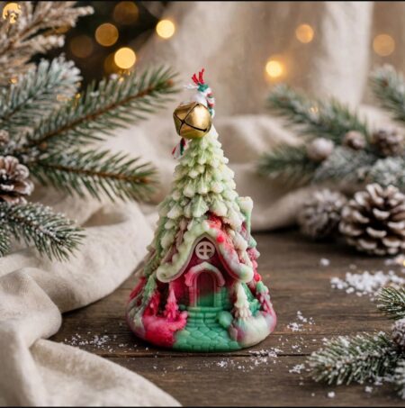 Winter Whimsy House Candle