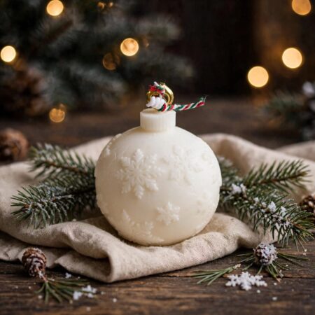 Snowflake Bauble Candle